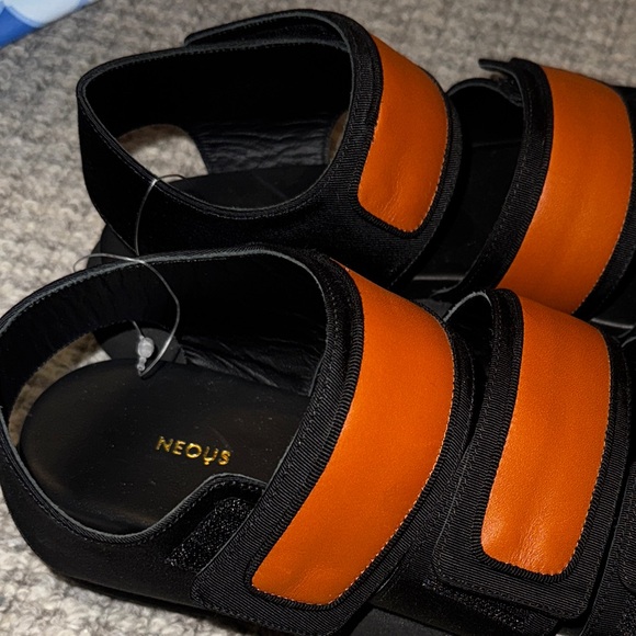 Neous | Womens Octans Leather & Neoprene Strappy Sandals **NEW!!** - Picture 10 of 14